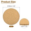 8Pcs Cork Coasters for Drinks, Round 100mm/3.94inch (Thickness 4mm) gallery