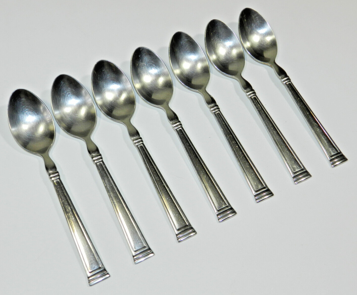 Lenox Esquire Stainless Steel Flatware Soup Spoon Set Of 7 gallery