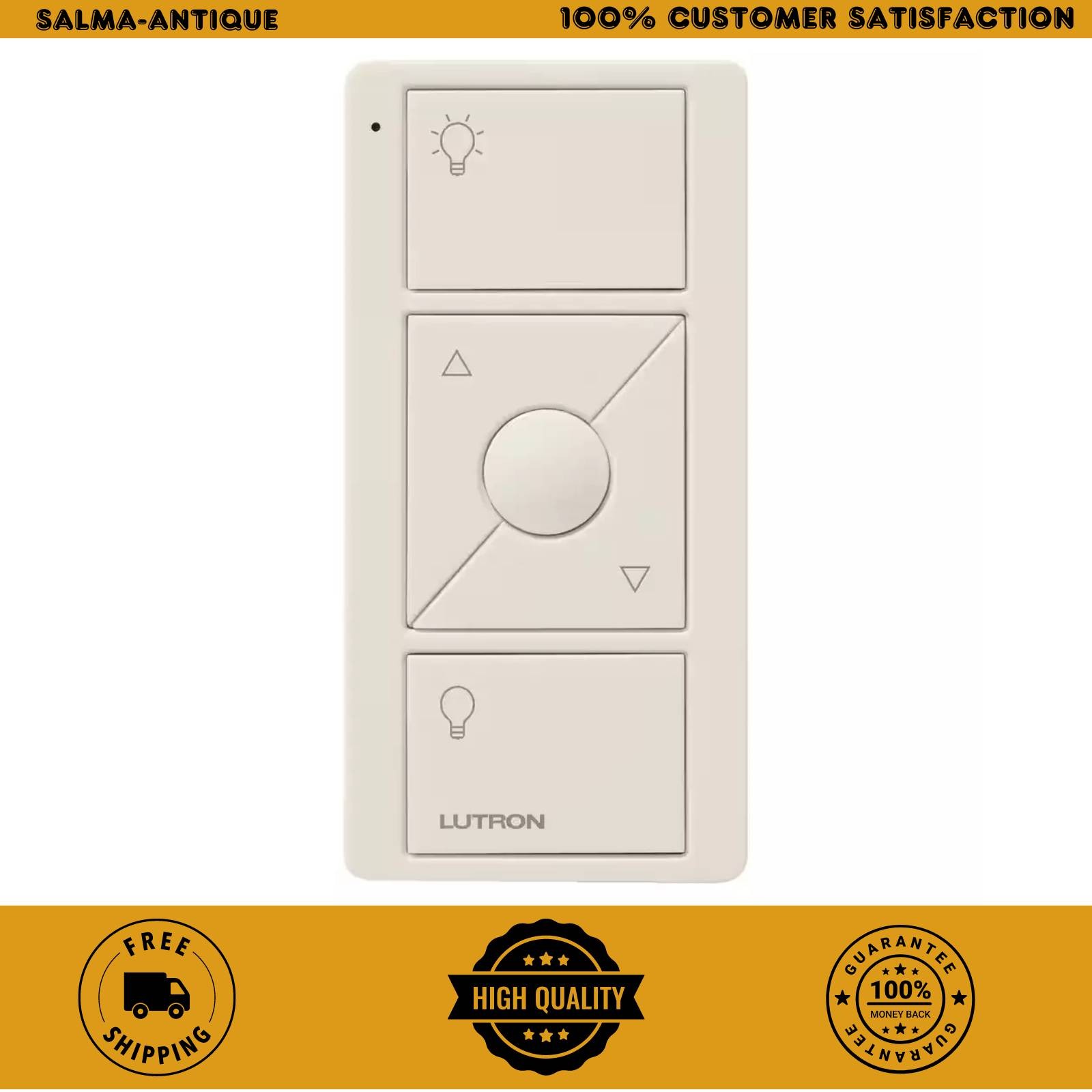 Lutron Pico Remote Control Light Switch for Caseta Wireless Dimmer Light Almond gallery