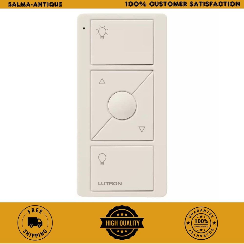 Lutron Pico Remote Control Light Switch for Caseta Wireless Dimmer Light Almond