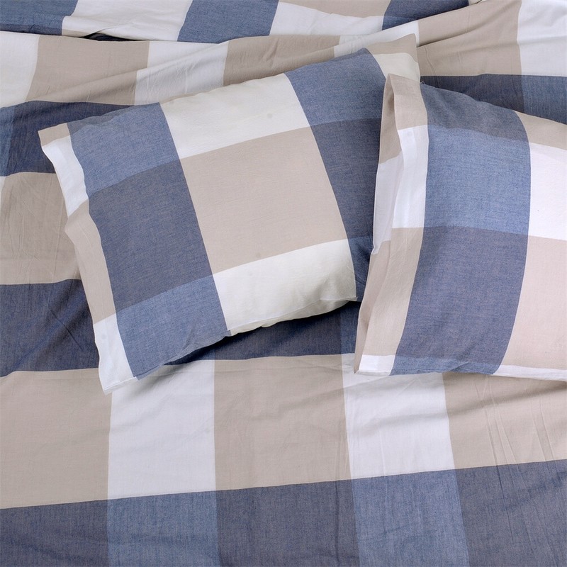 HST 3PCS Ultra Soft Plaid Patterned Duvet Cover Sets Fashion - 10 Patterns gallery