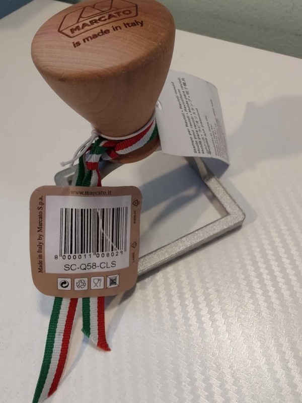 NWT Marcato Classic Square Ravioli Stamp - Made in Italy - Authentic Wood Handle gallery