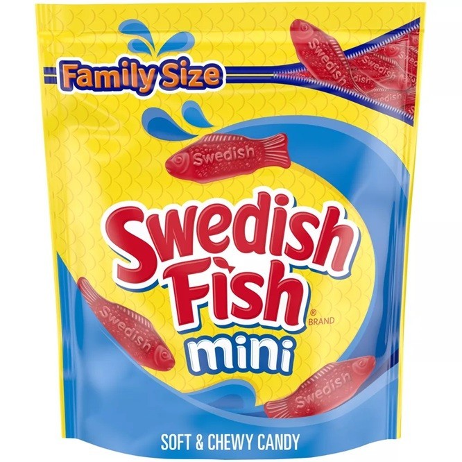 Swedish Fish Mini Soft & Chewy Candy Family Size Red Gummies 28.8oz Bag MAR 2026 gallery