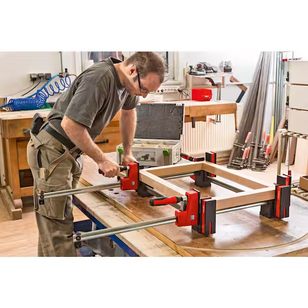 BESSEY Parallel Clamp Composite Plastic Handle 12 in. Capacity 3-3/4 in. Throat gallery