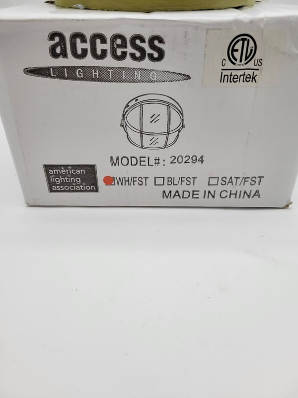 Access Lighting 20294 Outdoor Light 110/130V 7" Nauticus Collection White NOS gallery