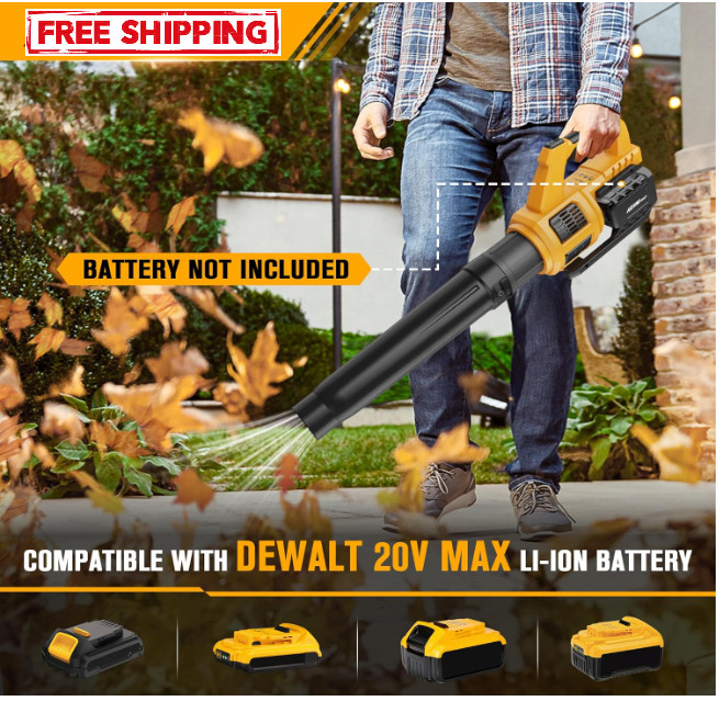ordless Leaf Blower for Dewalt 20V Max Battery (Battery not Included) 400CFM gallery