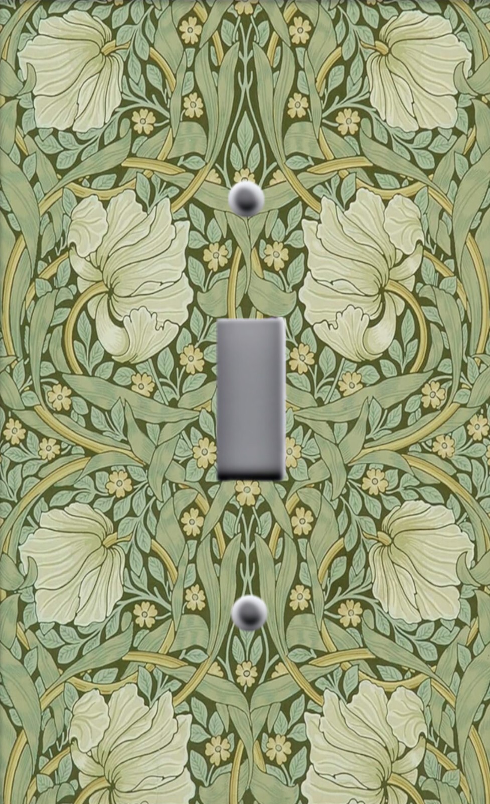 ART NOUVEAU WILLIAM MORRIS OLIVE GREEN PIMPERNEL Light Switchplate Wall Outlet gallery