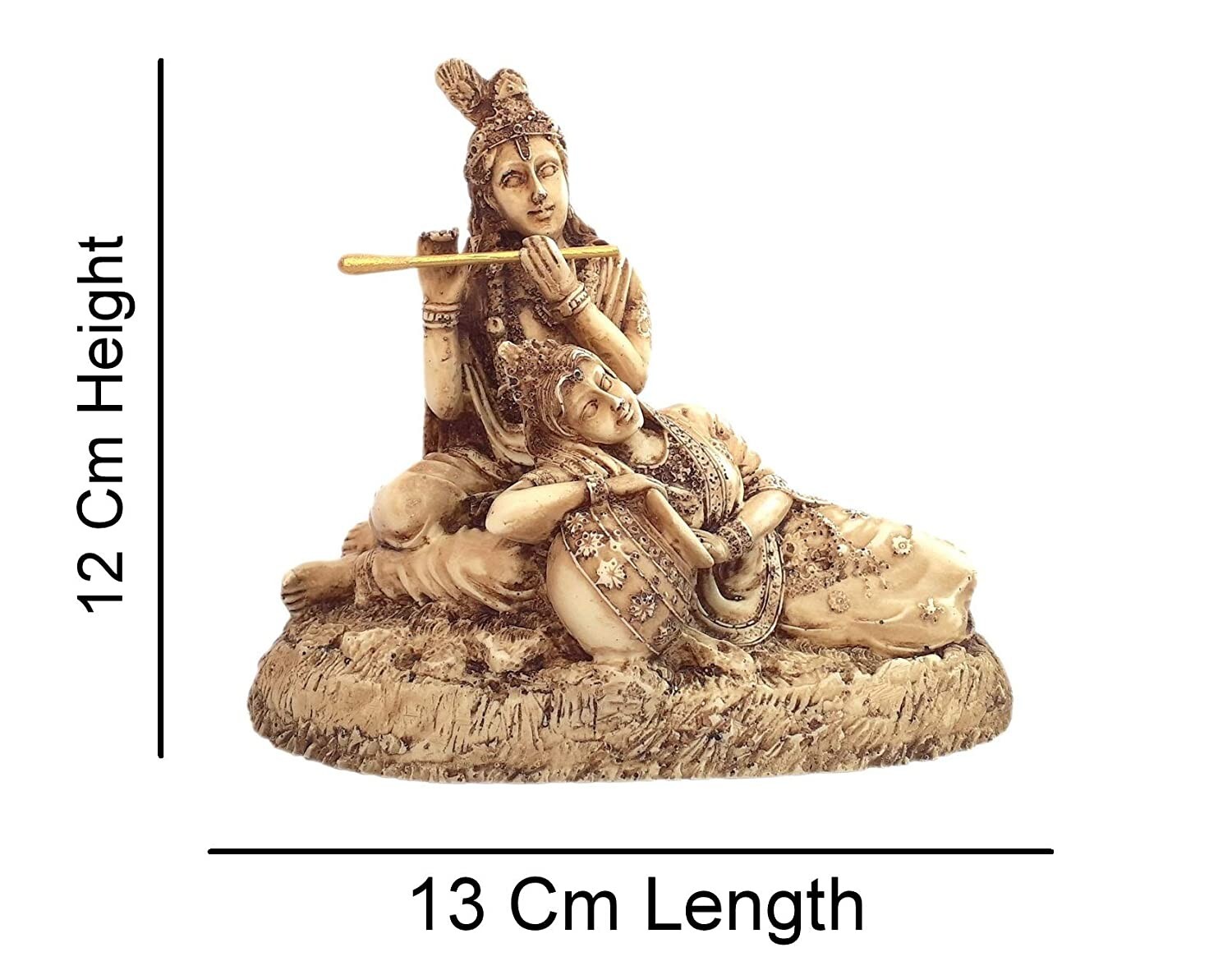 Radha Krishna Resin Idol Statue Showpiece Murti Beautiful Piece to Display gallery