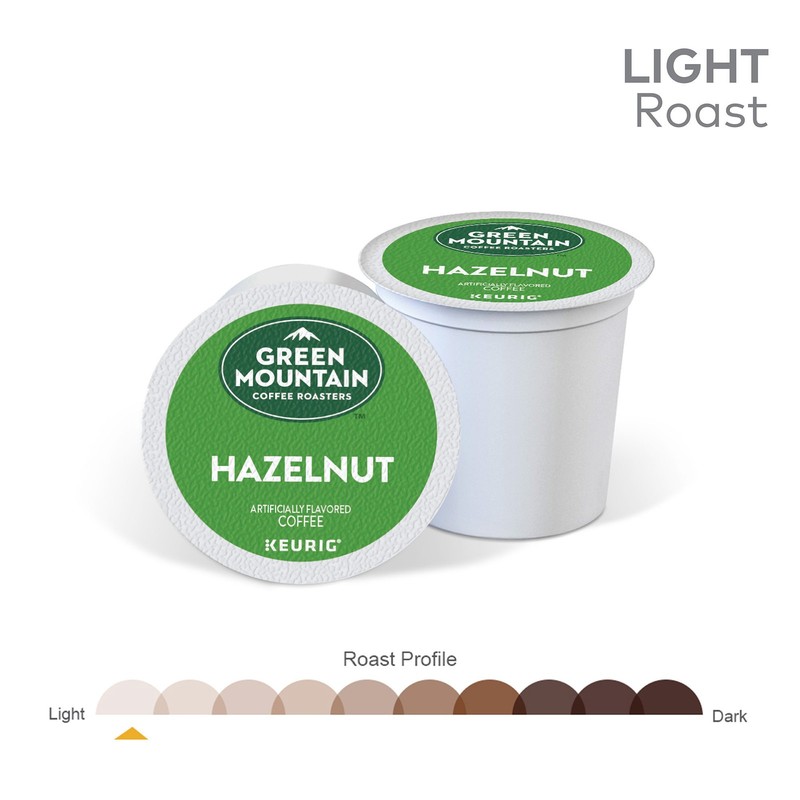 Green Mountain Coffee Hazelnut, Keurig K-Cup Pod, Light Roast, 96 Count gallery