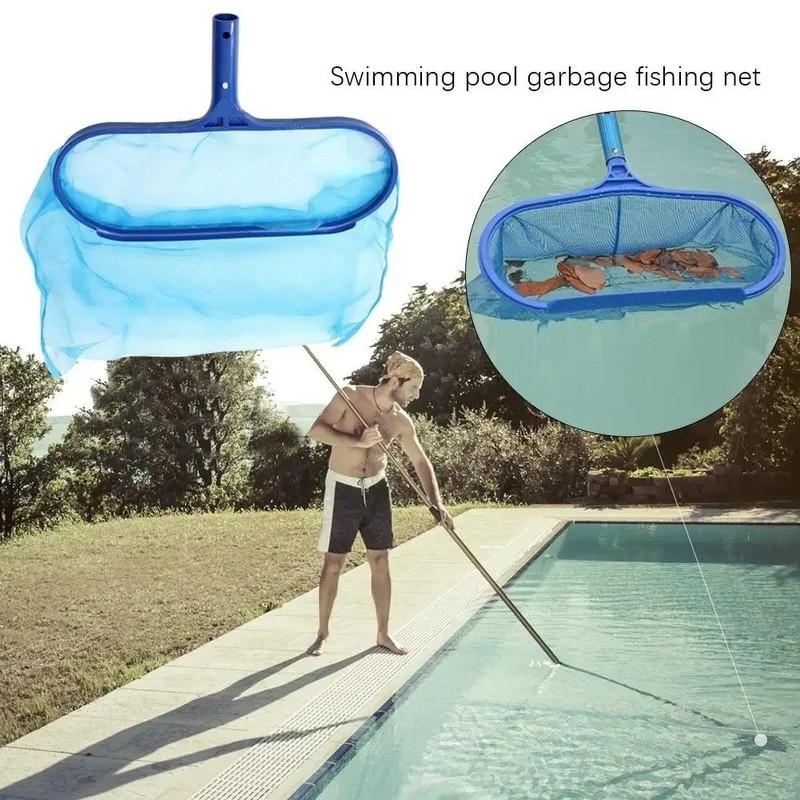 Heavy Duty Pool Skimmer Leaf Rake Net Cleaning Swimming Pool Fine Mesh Netting gallery