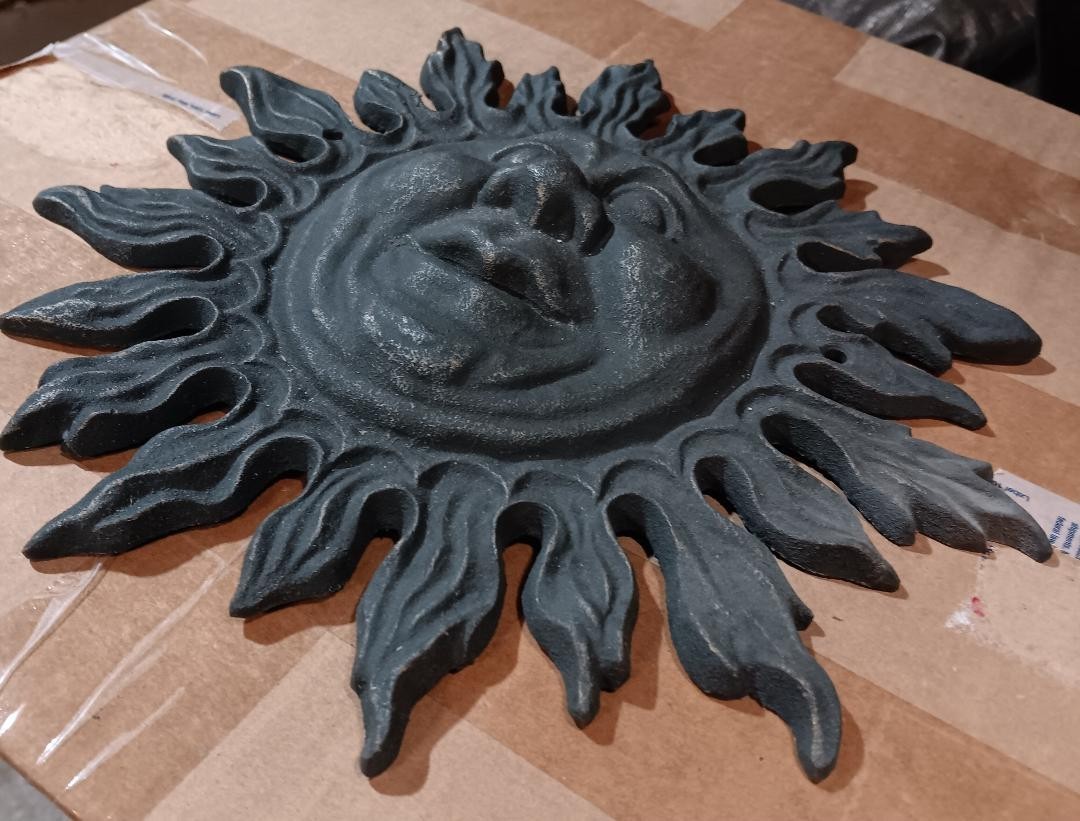 Sun Man Cast Iron 10 Inch Wall Heavy Wall Decor gallery