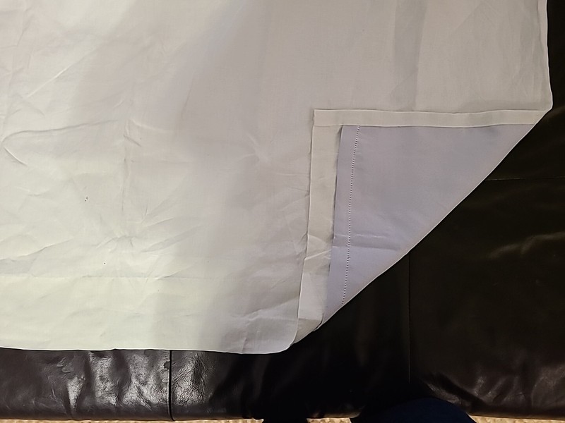 DRAPE 100% LINEN FACE 100% POLYESTER LINING 50X108IN 3IN1POLETOP POTTERY BARN gallery