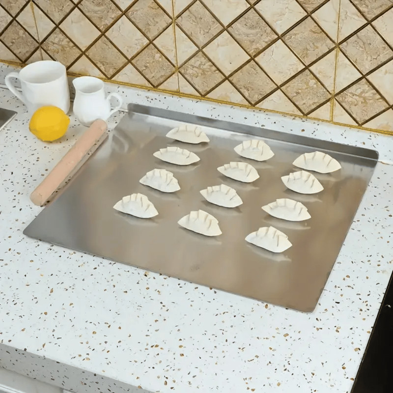 Stainless Steel Cutting Board Double-Sided Baking Tray Multi-Purpose Kitchen Gif gallery