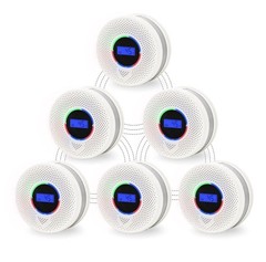 Smoke Detectors 6 Pack Wireless Interconnected 820ft Range Kesymo 6Pack Upgraded