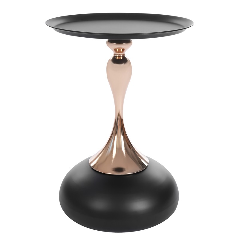 Round Side Table Metal Sofa Small End Table Drink Table for Living Room Bedroom gallery