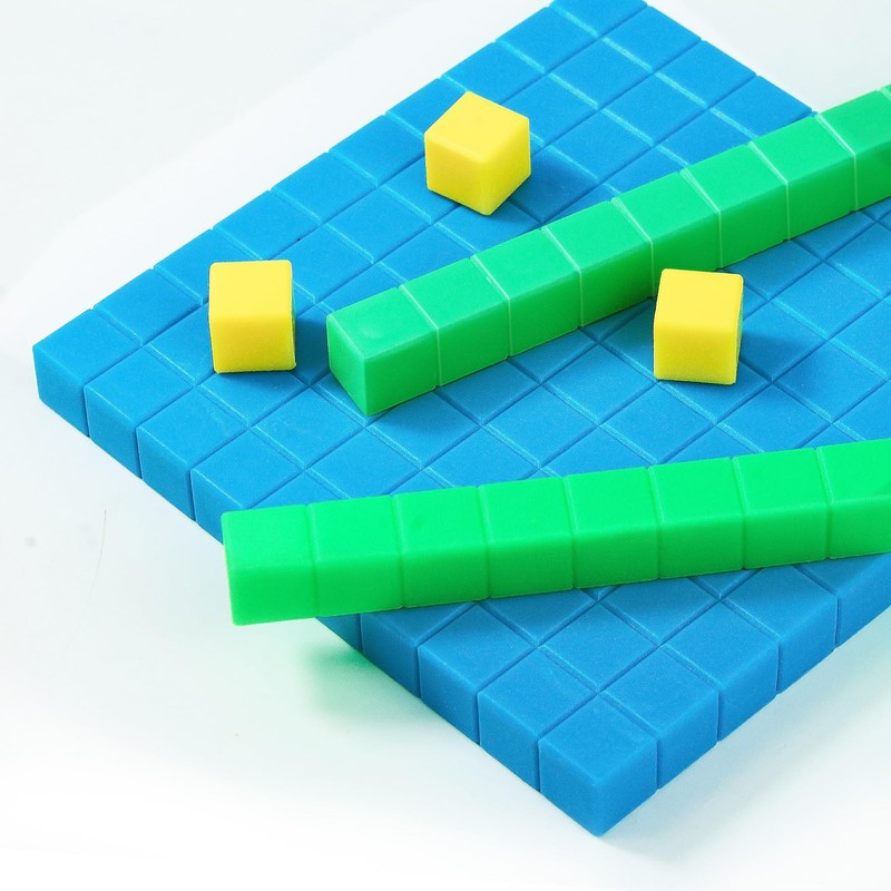 Math Manipulatives for Kids 133 PCS Base Ten Blocks with Place Value Chart gallery