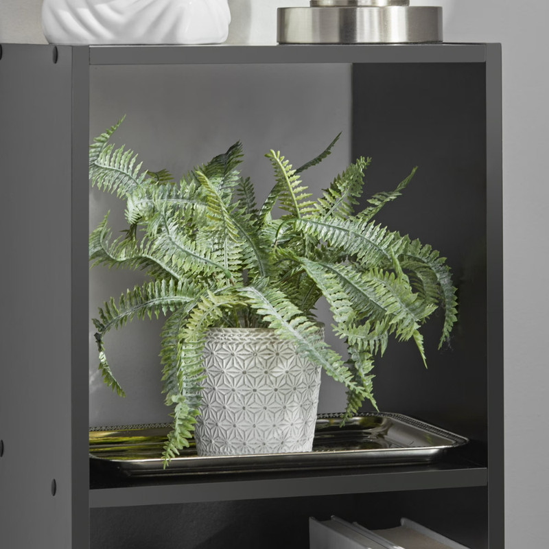 Mainstays 3Cube Storage Organizer Black, Bookshelf Display Shelf, Home Furniture gallery