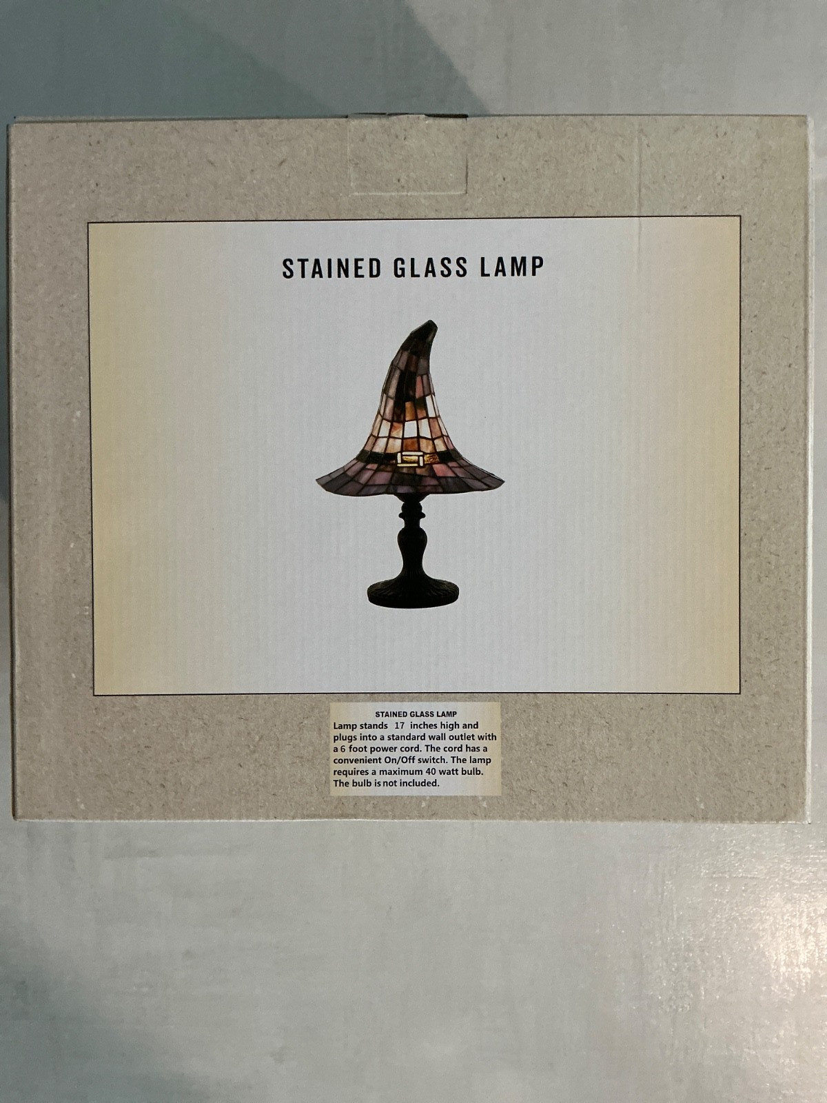 CRACKER BARREL 2026 STAINED GLASS WITCH HAT LAMP VIRAL HALLOWEEN TIFFANY STYLE gallery