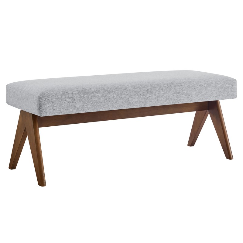Lyra Bench in Light Gray gallery