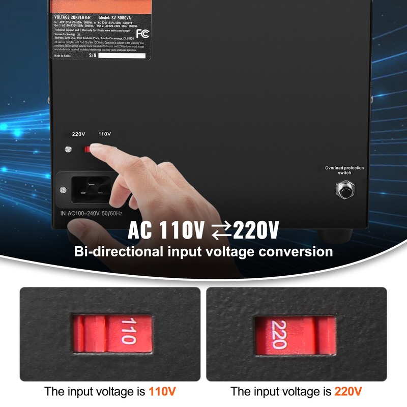 5000W Voltage Converter Transformer Step Up/Down 220V-110V /110V-220V CE gallery