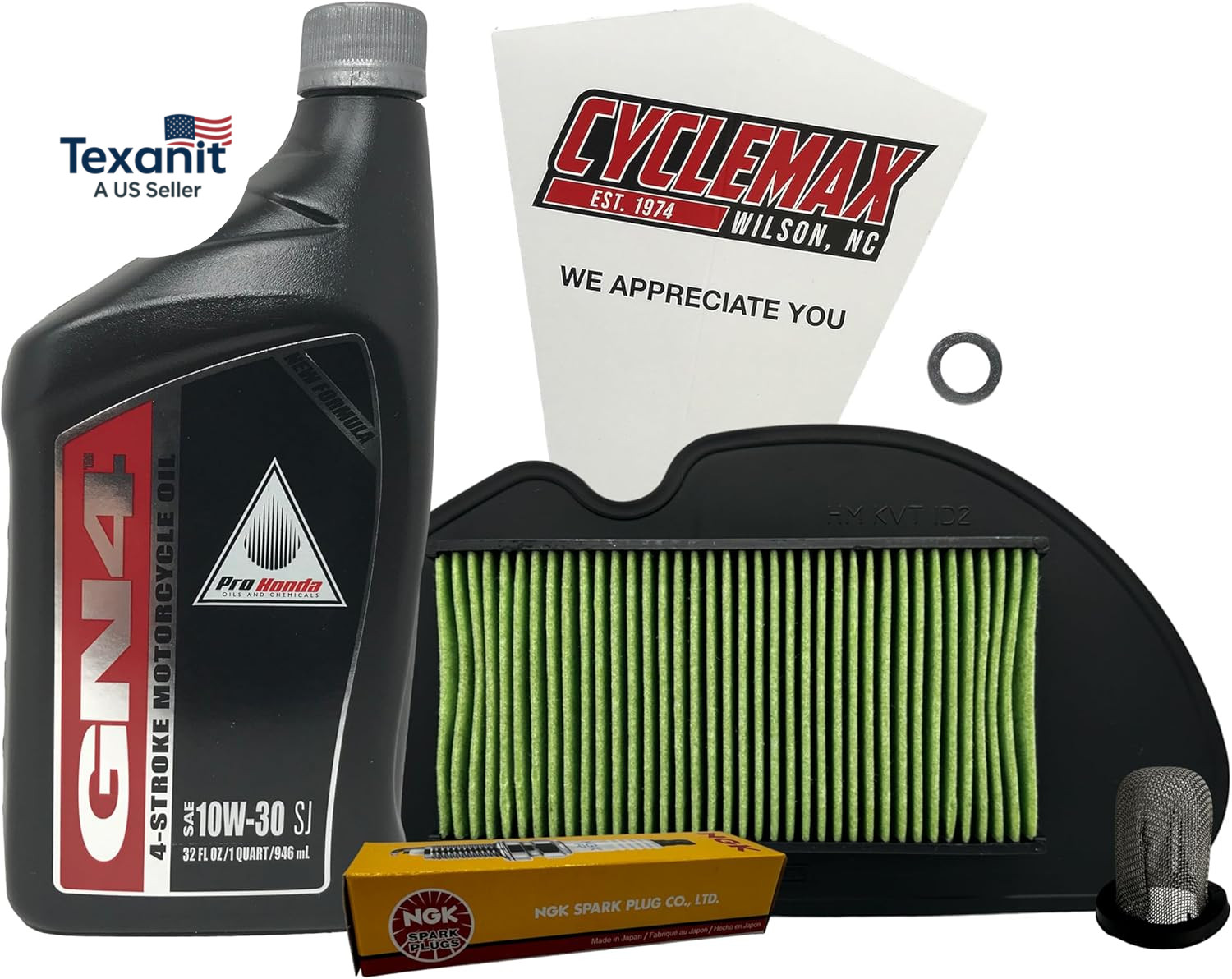 Standard 10W-30 Tune up Kit Compatible with 2022-2025 Honda NAVI with Spark Plug gallery