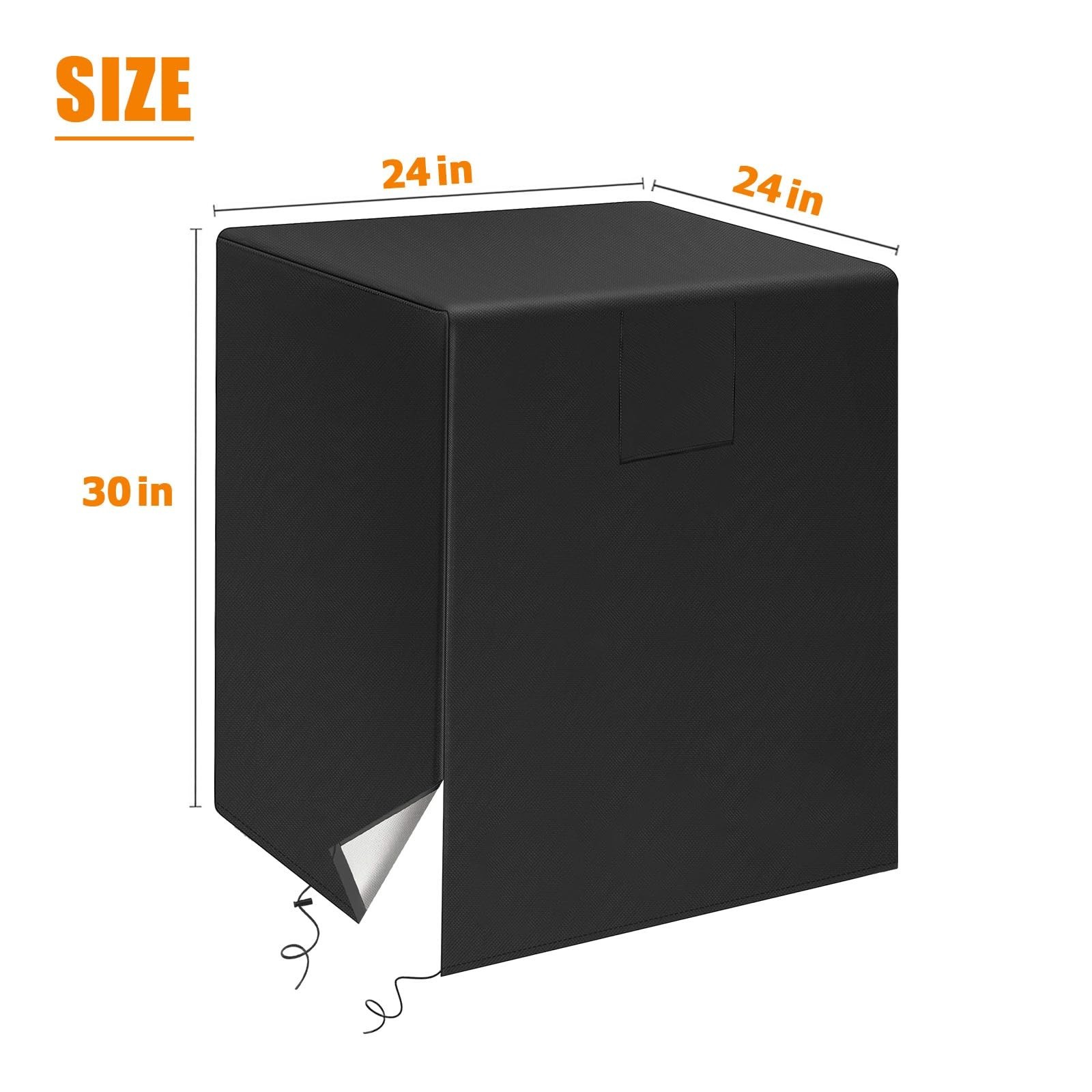 Air Conditioner Cover for Outside Units, Durable Fits 24W x 24D x 30H IN Cent... gallery