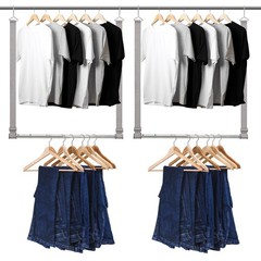 Hanging Closet Rod, 17-28In Adjustable Width and Up to 32In Height Adjustable…