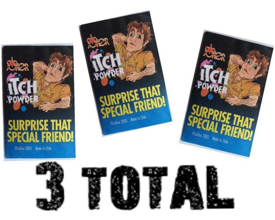 3 Itch Itching Powder Packages ~ Prank Joke Trick Gag Funny Joke Trick Magic gallery