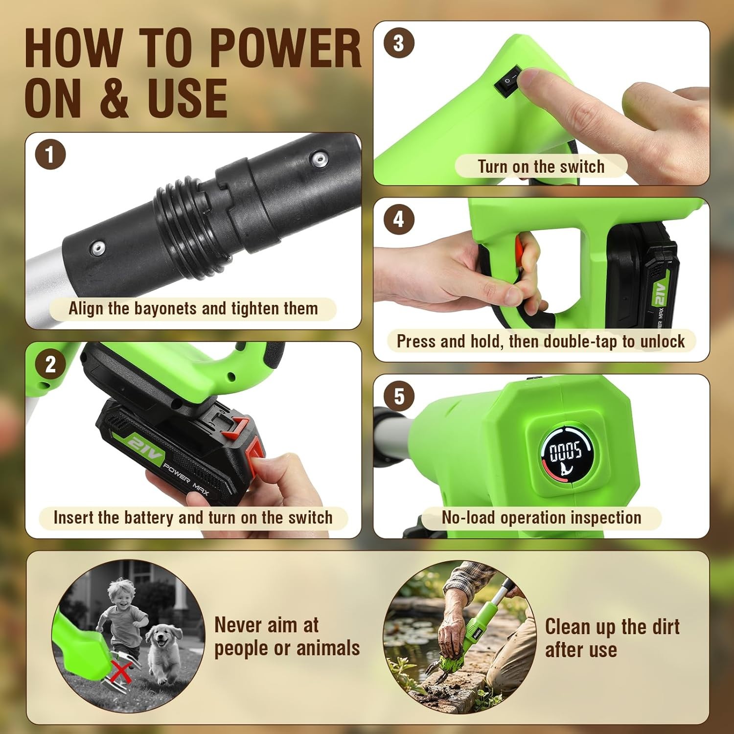 Cordless Weed Puller Bush pull Grass Pickup Wacker Tool Collect Retrieve Jaw gallery