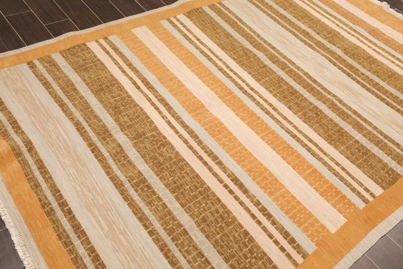 6' x 9' Nourison Hand Knotted 100% Wool high Low Pile Modern Area Rug 6x9 gallery