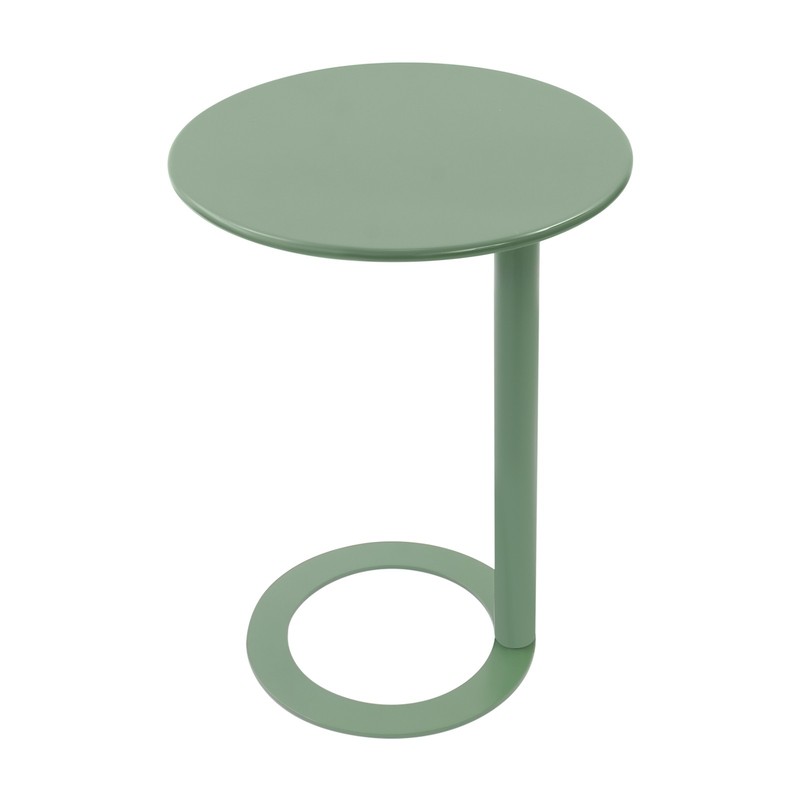 Iron Coffee Table with 30kg Load Capacity Free Standing C-Shaped Sofa Side Table gallery