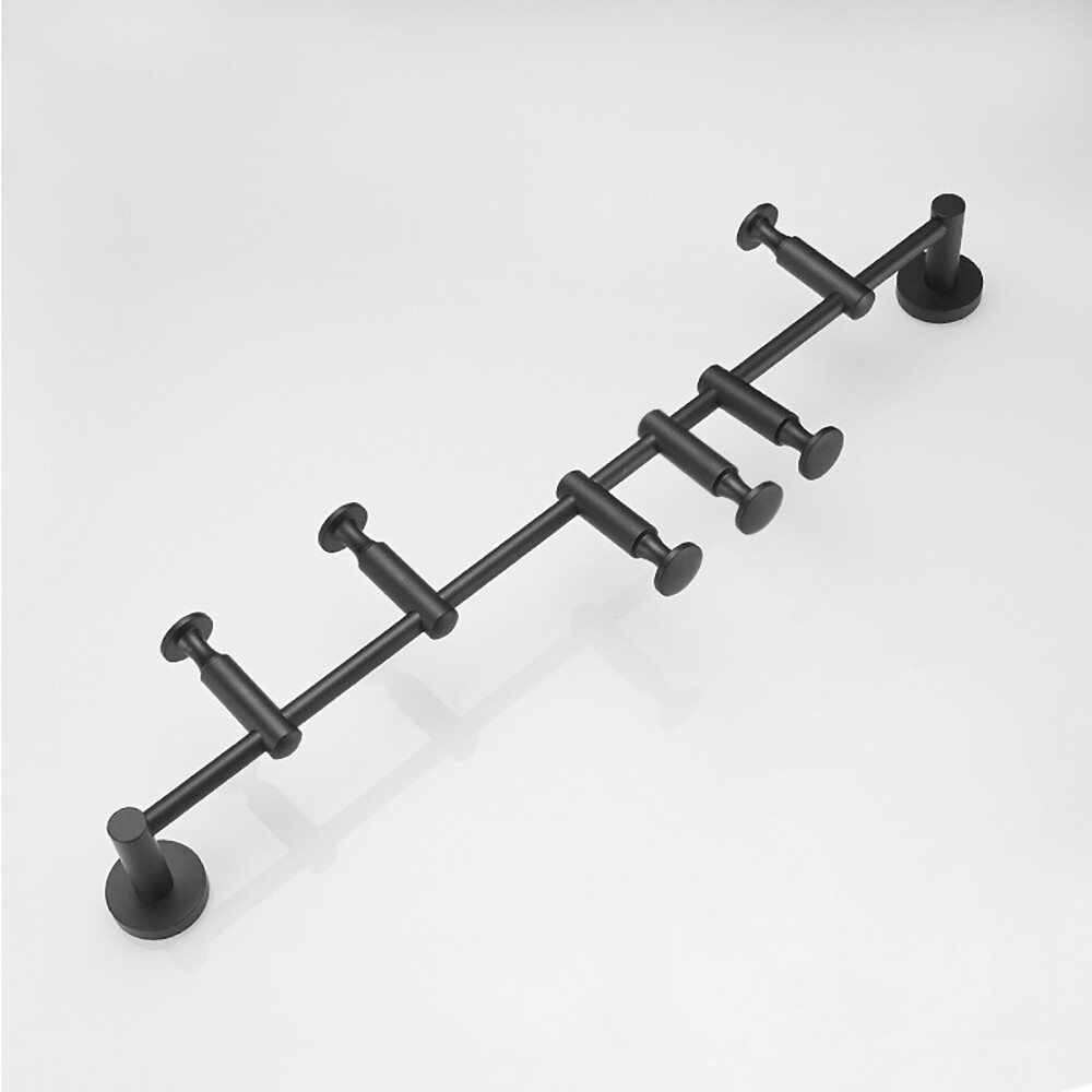 Wall Mounted Coat Rack Anti-oxidant Clothes Rack Coat Hat Rack With 6 Hooks gallery