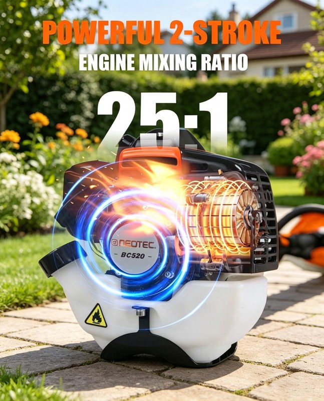 5-in-1 Multi-Functional Trimming Tools Gas Hedge Trimmer 52CC Weed Eater NEOTEC gallery