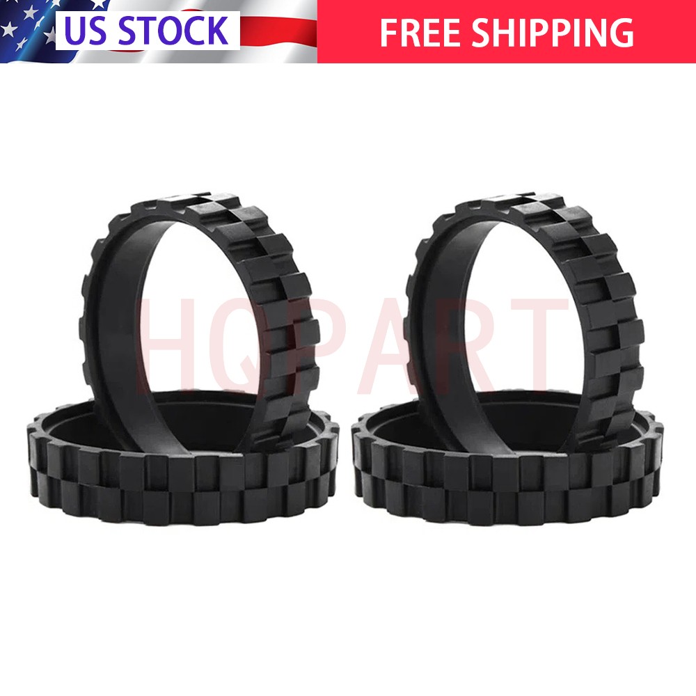 4x Robot Tires For Irobot Roomba Wheels Series 5/6/7/8/9/I7 S9 Anti Slip USA gallery