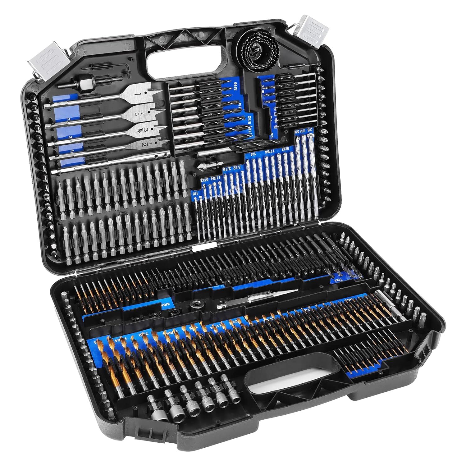 Drill Bit Set, 246 Pcs for Cordless Drill, Drill Driver Bit Set for Wood, Metal, gallery