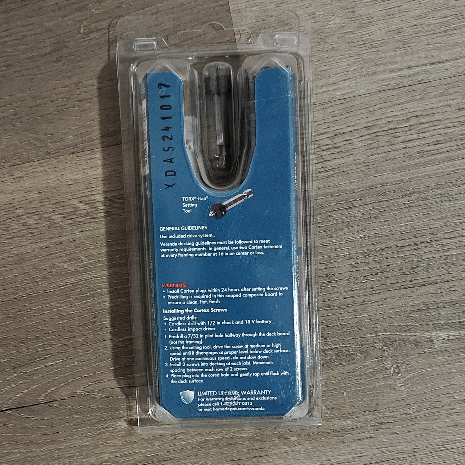 Veranda Cortex Hidden Fastening Deck Screws Steel Torx 2-1/2 in 75 Pack gallery