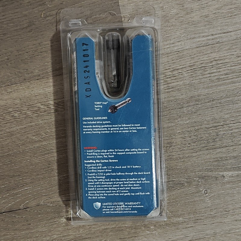 Veranda Cortex Hidden Fastening Deck Screws Steel Torx 2-1/2 in 75 Pack gallery