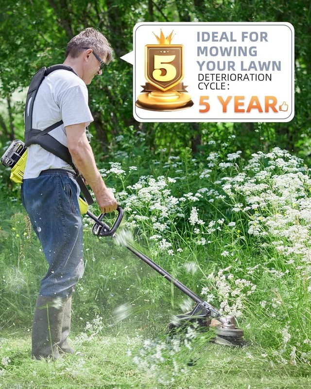 Long-Lasting Replacement String for Ryobi Trimmers - 6 Spools + 1 Cap Included gallery
