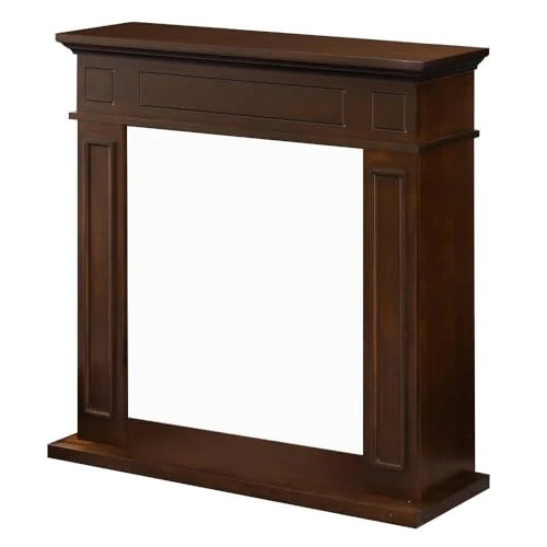 Jefferson Walnut Wood Cladding Fireplace Frame L89.5xH90.5xP28 gallery