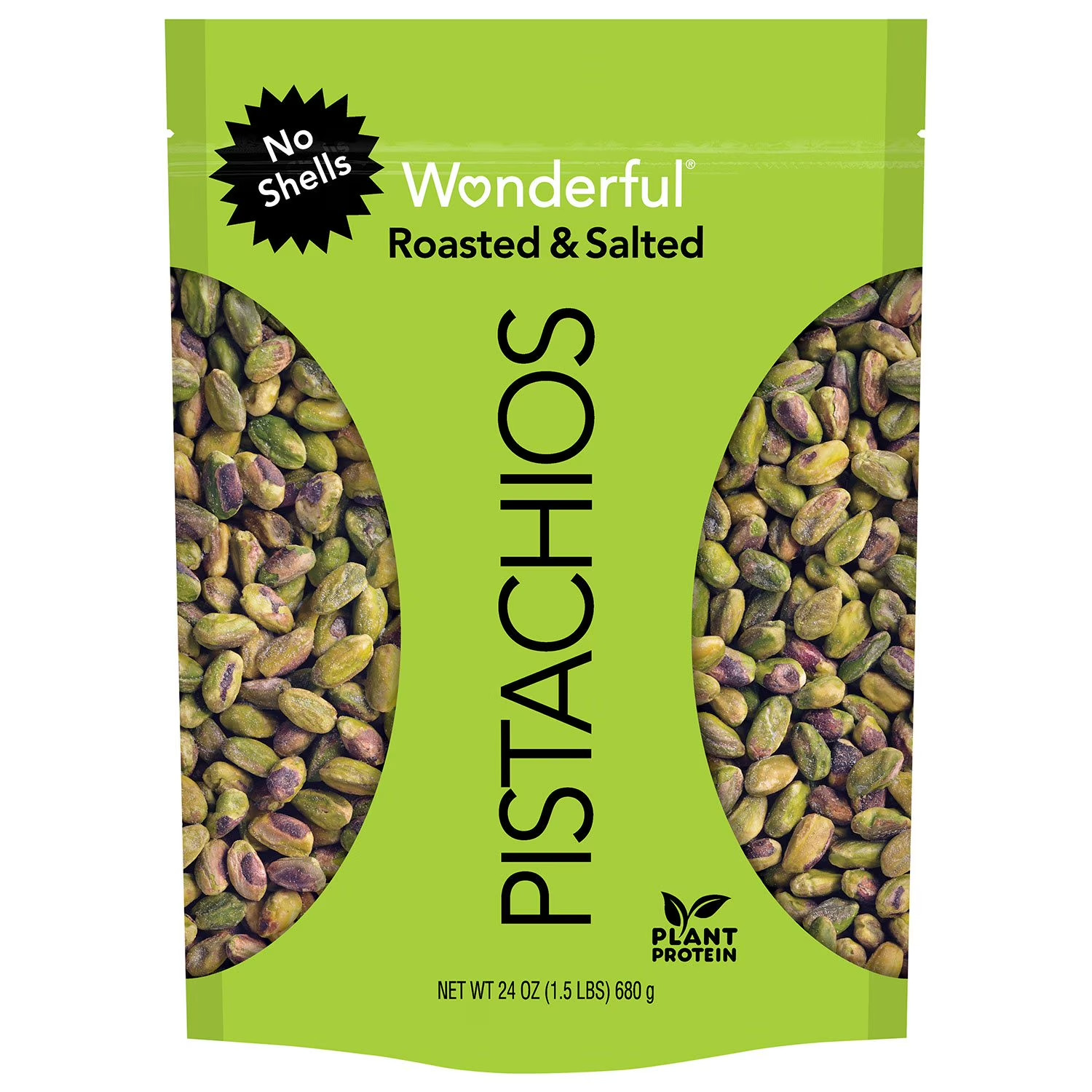 Wonderful Shelled Roasted Salted Pistachios, 24 oz. gallery
