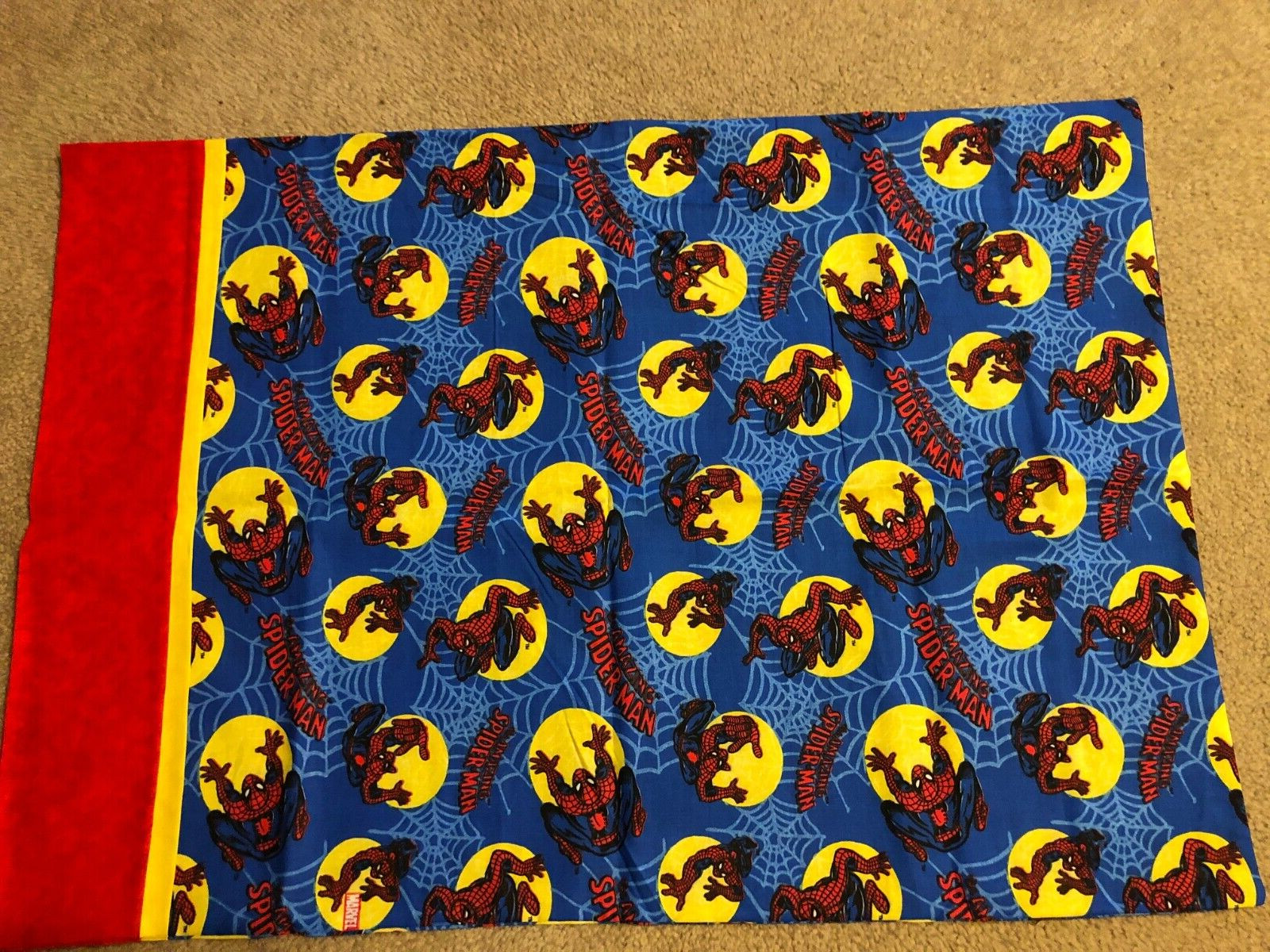 2 Handmade Standard Pillow Cases Marvel's Spiderman 30 x 21 inches New gallery