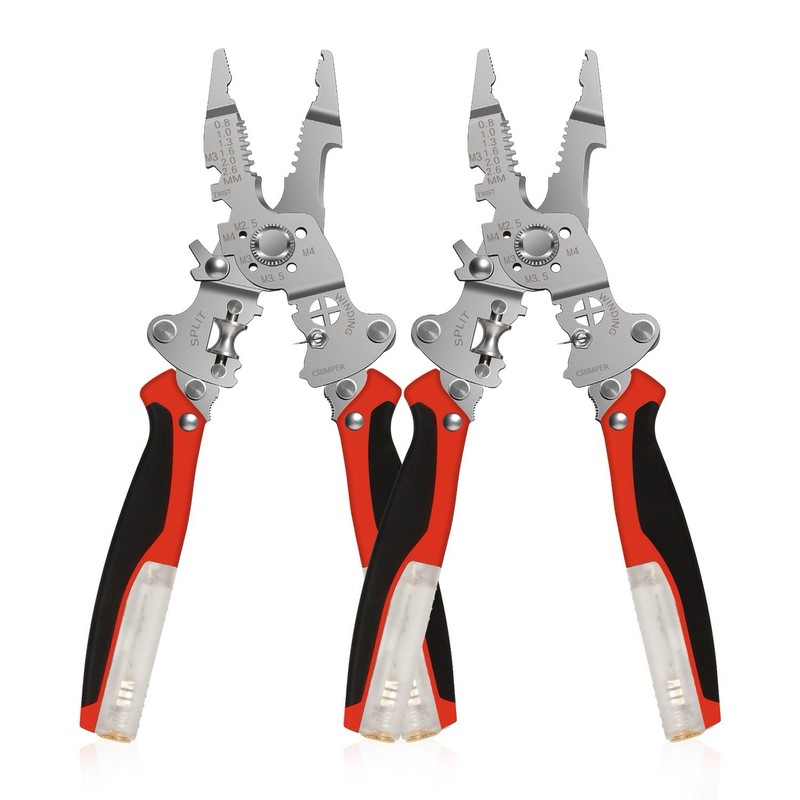 14-in-1 Portable Multi-Functional Fold Wire & Strip Pliers W/ Electrical Tester gallery