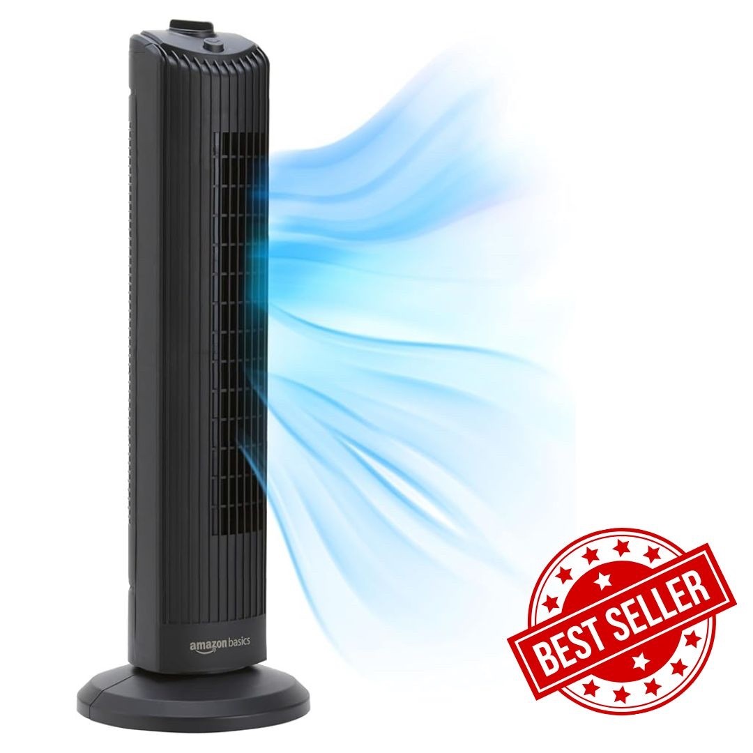 Basics Oscillating Tower Fan 71 cm with 60 Degree Angle for Bedroom, Living Room gallery