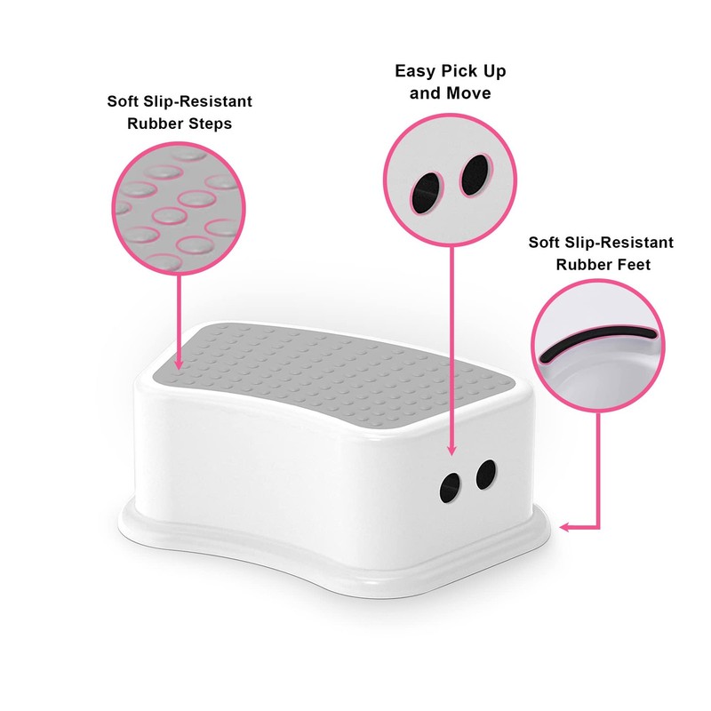 Step Stool for (2 Pack) – Potty Training Stool with Non-Slip Grip, Lightweigh... gallery