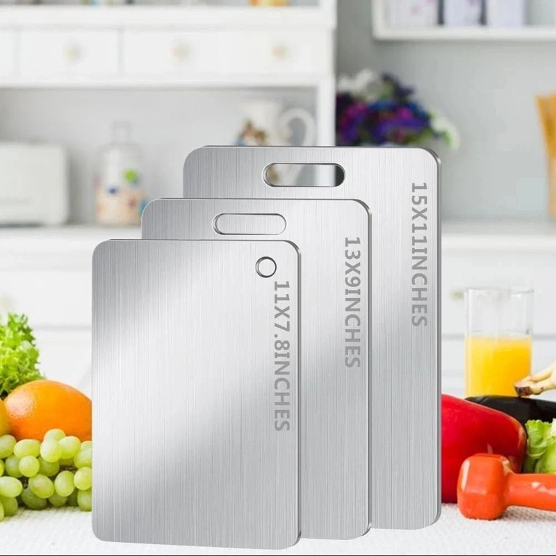 3 Sets Titanium Cutting Board 100% Pure Titanium Cutting Boards for Kitchen gallery