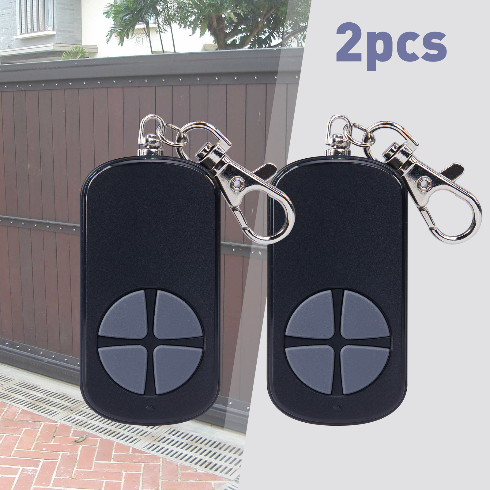 2PCS 433.92MHz Smart Sliding Gate Opener Remote Control Wireless Backup Key gallery