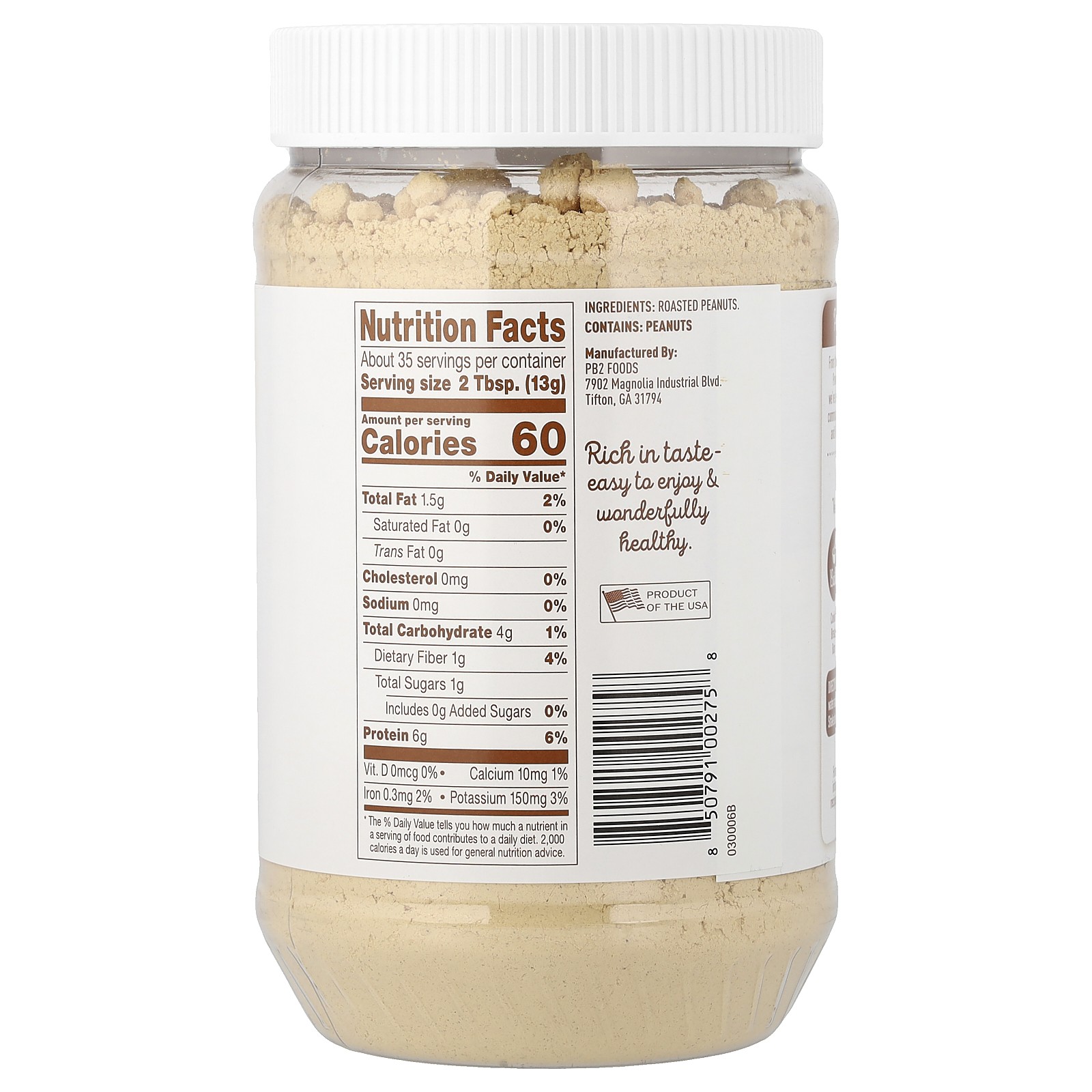 The Original Peanut Powder, Pure, 1 lb (454 g) gallery