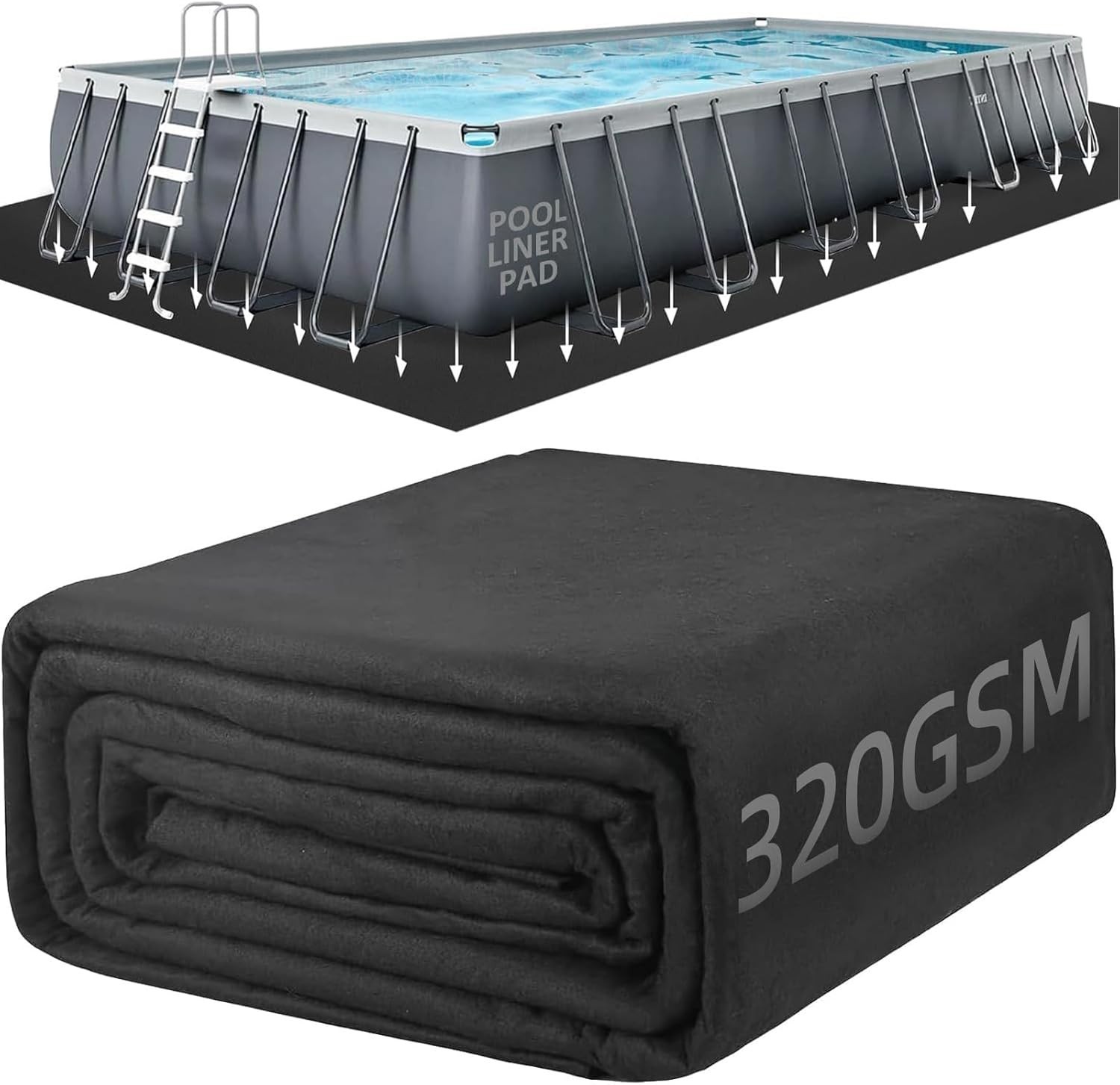 Durable 12' x 24' Above Ground Pool Liner - Easy Install & Long-Lasting Protecti gallery