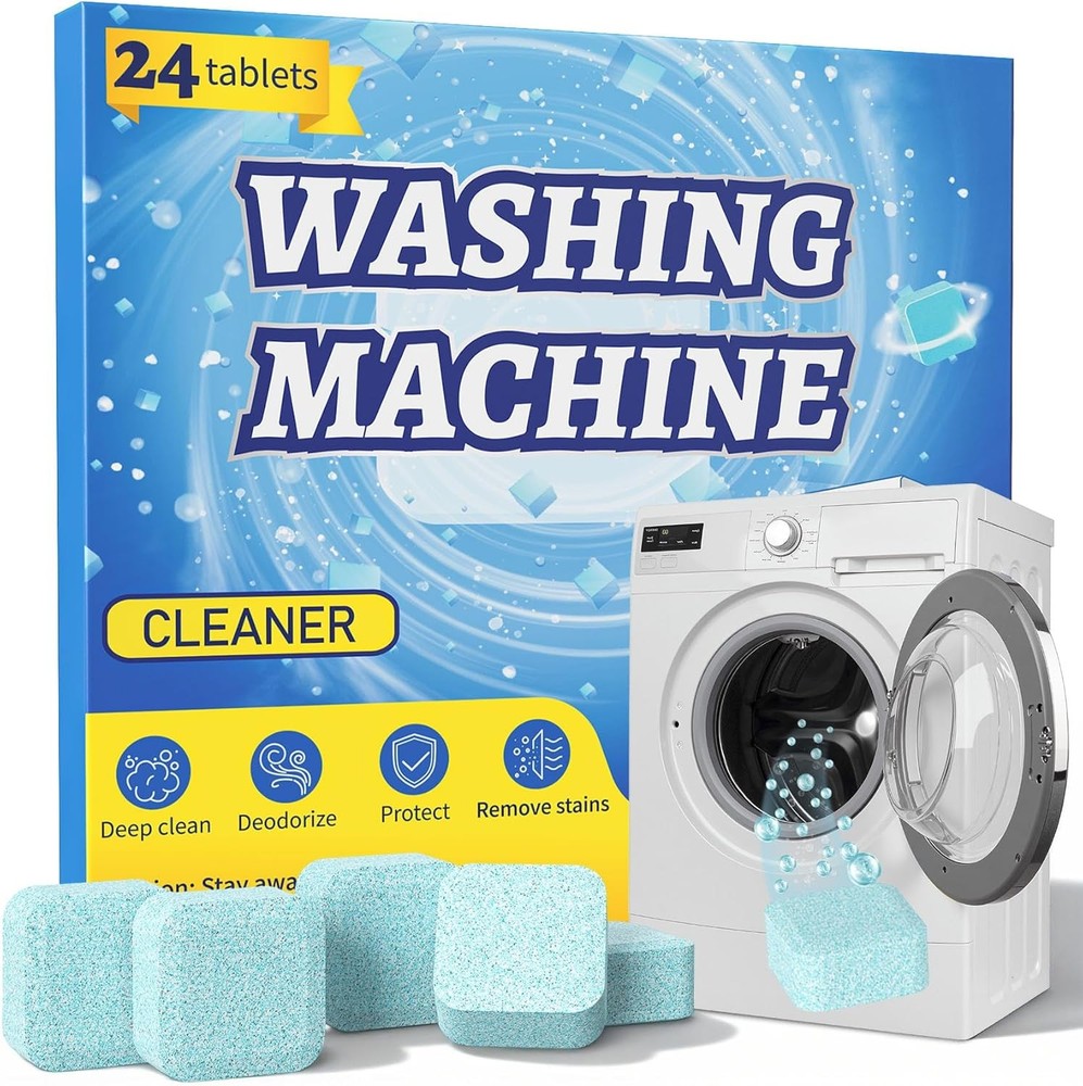Uproot Clean Washing Machine Cleaner Tablets - 24 Pack for a 12 Month Supply. Fo