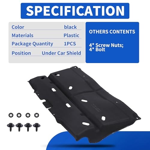 Splash Panel Shield Under Diaper with Mounting Screws - Compatible with 2015 gallery